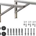 Wall Mounting Bracket for 9000-36000 Btu Condenser Ductless Mini Split Air Conditioner Heat Pump Systems, Rust Free Aluminium Alloy Support Brackets
