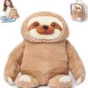 ODOXIA Weighted Animals for Anxiety 3.1lb Sloth | Stuffed Weighted Plush for Kids, Adults | Weighted Stuffed Animals | Weighted Plushies | Weighted Plushie (Small)