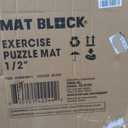 Mat Block EVA Exercise Floor Mats: Interlocking Foam Tile Performance Mats - 6 Tiles (Area: 24 SQ FT) 1/2 inch Thickness, EVA Home Gym Exercise Floor Mats for All Exercises or Equipment, Black