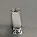 Leviton Decora Slide Dimmer Switch for Dimmable LED, Halogen and Incandescent Bulbs, DSL06-1LZ, White with Ivory and Light Almond Faceplates