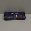 NIKY 10 inch Taper Candles Set of 12 Unscented Dripless Candlesticks 8 Hours Long Burning for Home Decoration Wedding Parties and Special Occasion Purple