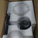 Wall Sconce, Matte Black Bathroom Light Fixture, Farmhouse Wall Light, Vanity Light with Clear Glass Shade for Bedroom Living Room Mirror Hallway Kitchen E26 Base (No Bulbs)