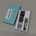 Lerobo Compatible with Galaxy Watch 8 Band 40mm 44mm 2025/ Samsung Galaxy Watch 8 Classic Band 46mm 2025, No Gap Stainless Steel Metal Watch Band Business Replacement Accessory for Men Women, Black