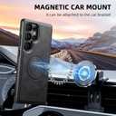JCGOOD Magnetic Case for Samsung Galaxy S25 Ultra with 2in1 Detachable Card Holder, Military Protection, Flip Kickstand, Compatible with MagSafe &Wireless Charging, Brown Leather Phone S25Ultra Cover