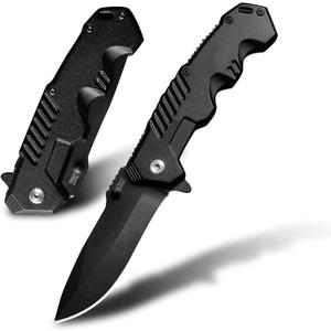 Pocket Folding Knife with Stainless Steel Point Lock Blade Knives and Lightweight Lockback Multi-Tool for Camping, Outdoor, HuntingSurvival and EDC