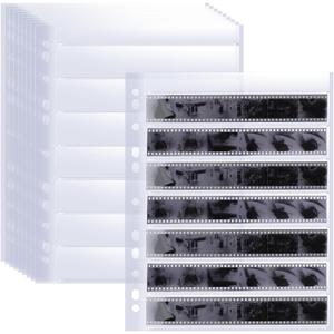 50 Pack 7x6 Negative Sleeves for 35mm Film - Acid-Free Negative Pages, Archival Storage Sheets for 35mm/135 Film Collect & Organization - Holds 2100 Frames