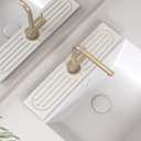 Faucet Mat for Kitchen Sink, Water Absorbent Kitchen Faucet Mat, Durable Sink Splash Guard with Raised Feet, Diatomite Fast Drying Kitchen Sink Faucet Mat, Bathroom Stone Drying Tray for Counter