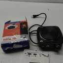 Hot Plate for Candle Making, Black Color Electric Hot Plate for Melting Wax, Chocolate, Candy and More