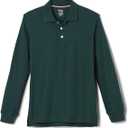 French Toast boys Pique Polo School Uniform Shirt With Long Sleeves for Boys and Girls M(8)