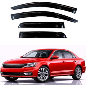 KPY Rain Guards Fit for 2011-2018 Volkswagen Passat, Out-Channel Window Visors Vent Wind Deflectors 4PC, Car Accessories for 11-18 VW Passat
