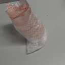 XUWAIDSGN 12 Pcs Champagne Martini Glasses 9 Oz with Gilded Removable Gold Rim Coupe Glasses Pink Martini Glasses Plastic Mimosa Vintage Coupe Glasses Set For Wedding Anniversary (12, Ribbed Pink)