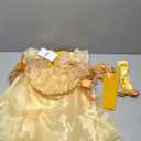 Princess Belle Dress up Halloween Fairy Costume for Toddler Girls, Special Occasion Dresses Birthday Party, Yellow (2-3T)