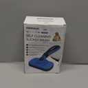 Swihauk Self Cleaning Slicker Brush - Skin Friendly Deshedding Grooming Tool for Dogs & Cats, Suitable for Shedding & Haired Pets, with Pet Supplies Accessories, Blue