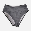 Lands End Women's Full Coverage High Waist Bikini Bottom Black WHT (XX-Small)