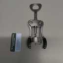 Beneno Wine Opener, Zinc Alloy Premium Wing Corkscrew with Multifunctional Bottles Opener, Sharp Wine Corkscrew with Ergonomic Non-Slip Wing Handle, Silver