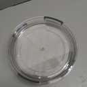 LAMU 2 Pack Lazy Susan Organizer 9.25 inch Lazy Susan Turntable for Cabinet, Rotating Spice Organization for Cabinet, Kitchen, Table Top, Countertop, Pantry Fridge Organizers and Storage, Clear