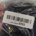 LMYOVE Black and Purple Reversible Cloak Halloween Christmas Cape Vampire Costume Masquerade Dracula Magician Devil Cosplay Stand Collar for Adult Kids(120CM/47)