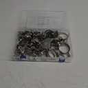 Heavy Duty Hose Clamp Assortment 5/16-2 3/8" 90 PCS, SAE Standard, All 5/16"HEX, Soft Hose Protection for Fuel Line, Automotive, Water Line