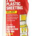 Frost King P1025/3 Polyethylene Sheeting, 10' x 25' x 3 mil., Clear