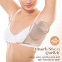 Underarm Sweat Vest Breathable Underarm Sweat Pad Reusable Armpit Sweat Pads Sweating Guard Underarm Sweat Protector Washable Sweat Absorbent Pad for Women Summer Sports Running, 4.92 x 5.31 x 0.31 inches