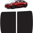 D-Lumina Roof Sunshade for Tesla Model 3 Highland 2024 2025, Glass Sunroof Shade Window Insulation UV & Heat Protection for Tesla Model 3 Accessories 2025 2024 Black, Roof Shade Won't Sag (Set of 2)