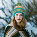 Vintage Classic Skull Cap Beanie Hat Cuffed Winter Hat Knit Comes with Warm Gloves Gifts for Men Women Fans (Medium-Large)