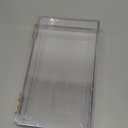 1 Clear Hard Plastic Box with Hinged Lid , 10 3/8" L x 6" W x 2" H, Plastic Display Case and Keepsake Storage Box, Made in USA by Gary Plastic Packaging