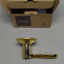 Schlage F170 FLA 605 RH Right Handed Flair Door Lever, One Sided Non-Turning Dummy Door Handle, Bright Brass