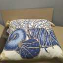 SARO LIFESTYLE Neptunian Collection Cotton Throw Pillow, 20", Seashells (5436)