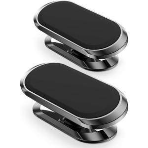 Magnetic Phone Holder for Car[2 Pack],Phone Holders for Your car [Upgrade Magnet] -360 Rotation,Car Magnet Phone Mount Compatible with All Cell Phone (Black)