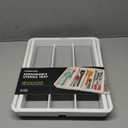 madesmart Expandable Utensil Tray-White | Classic Collection | 5-Compartments | Kitchen Organizer | Soft-Grip Lining and Non-Slip Rubber Feet | Easy to Clean | BPA-Free