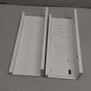 Muzilife 12" Small Floating Wall Ledge Shelves with Lip - Set of 2 Wood Floating Shelves - White Wall Mounted Picture Ledge for Office, Bathroom, Bedroom, Living Room, Kitchen