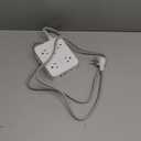 Surge Protector Power Strip - HANYCONY 8 Outlets 4 USB (2 USB C) Charging Ports, Multi Plug Outlet Extender, 5Ft Braided Extension Cord, Flat Plug Wall Mount Desk Charging Station for Home Office ETL (White)