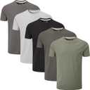 Charles Wilson Men's 5 Pack Crew Neck T-Shirt (X-Large, Grey Essentials U624)