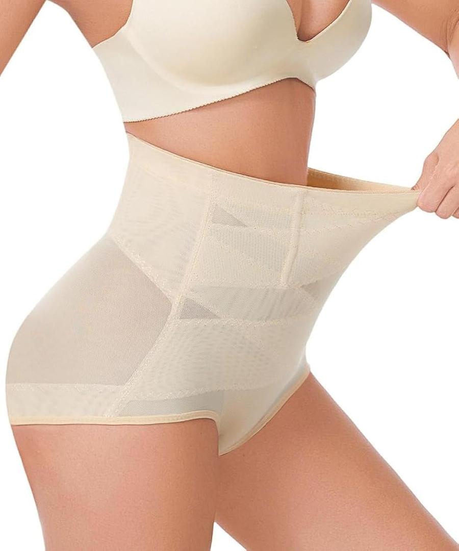 Dulchany Tummy Control Shapewear Panties for Women Body Shaper Seamless Underwear Panty Girdle (X-Large, Nude)