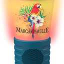 Margaritaville Light The Way Lantern Wireless Speaker with 3 Multicolored LED Light Modes, Waterproof Bluetooth Speaker, 5 Hours of Playtime, Table Lamp Outdoor Speaker with True Wireless Pairing
