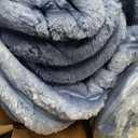 Intelligent Design Queen Comforter Set, Plush Bedding, Microfiber Reverse, 3 Piece, Lightweight, Super Soft Ribbed Velvet Comforter 2 Shams, All Season Fluffy Bed Set, Avril, Full/Queen Blue Ombre