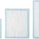 Amazon Basics Leak-Proof Dog and Puppy Potty Training Pee Pads with Quick-Dry 5-Layer Design, Housebreaking, Standard Absorbency, X-Large, 28 x 34 Inch, Blue & White, 60-Pack