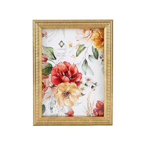 Concepts 5x7 Gold Ornate Beaded Resin Picture Frames With HD Clear Glass, Extra Durable Photo Frames - Display Wallhung/Tabletop Vertically Or horizontally