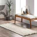 nuLOOM 2x14 Daniela Jute Tassel Hand Woven Area Rug, Off White, Solid Chunky Farmhouse Design, Natural Fiber, For Bedroom, Dining Room, Living Room, Hallway, Office, Entryway