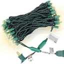 AIDDOMM 100 Counts Warm White LED Christmas Lights – 50ft 5mm White Christmas Lights Outdoor Commercial Grade Waterproof, Indoor Christmas Tree Decorations, Green Wire Mini String Lights, UL, IP:65