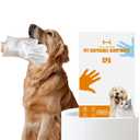 Pet Grooming Gloves for Dogs and Cats, coconut oil for dogs  dog paw wipes dog washing gloves (unscented 24pcs)