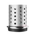 DZQ Perforated Casting Flask Vacuum Casting Stainless Steel Wall Flanged with Rubber Sprue Base(5" x 7")