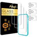 Ailun 3 Pack Screen Protector for iPhone 17 Pro [6.3 inch] + 3 Pack Camera Lens Protector with Installation Frame, Sensor Protection, Dynamic Island Compatible, Case Friendly Tempered Glass Film