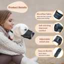 HEELE Dog Muzzle,Soft Nylon Muzzle Anti Biting Barking Chewing,Air Mesh Breathable Drinkable Adjustable Loop Pets Muzzle for Small Medium Large Dogs 4 Colors 4 Sizes (Black, L)