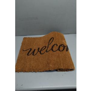 coir "welcome" doormat featuring a cursive font Size 17"*30"