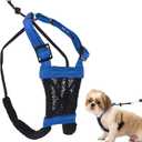 Sporn No Pull Dog Harness for Small-Sized Dogs - Blue Mesh Heavy Duty Nylon Breathable Lightweight Adjustable Padded Soft & Easy Anti-Pull Body Halter Small Dog Harness for Puppies