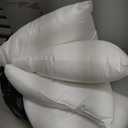 Edow Throw Pillow Insert, Lightweight Soft Polyester Down Alternative Decorative Pillow, Sham Stuffer, Machine Washable 12x12 (White, 4 Count (Pack of 1))