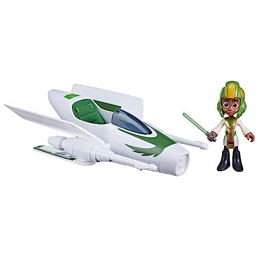 Star Wars: Young Jedi Adventures Jedi Pilot Kai Brightstar, 4-Inch Scale Action Figure Ship, Toys, Preschool Toys for 3 Year Old Boys & Girls