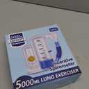 Incentive Spirometer Adult, Breathing Exercise Device for Lungs, Deep Breathing Trainer for Adults - 5000ml Volume Measurement with Flow Rate Indicator